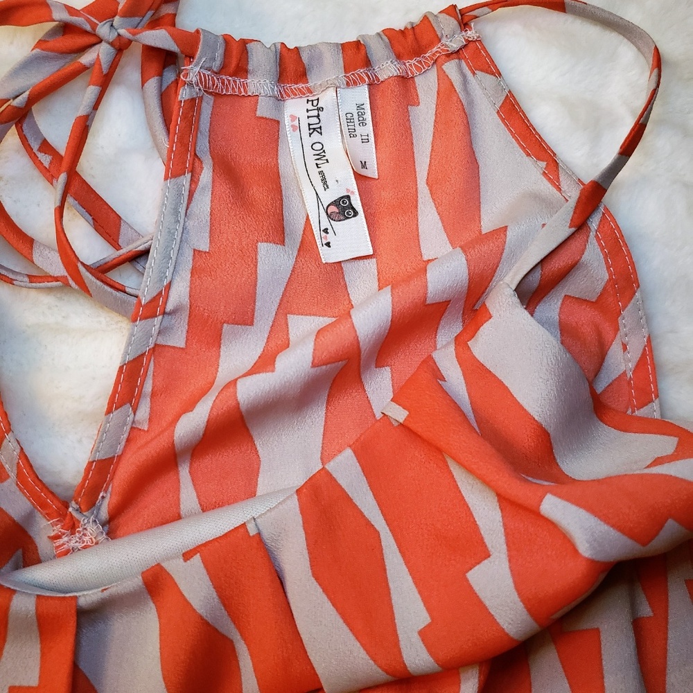 Pink Owl Mini Day Dress M - Picture 4 of 5